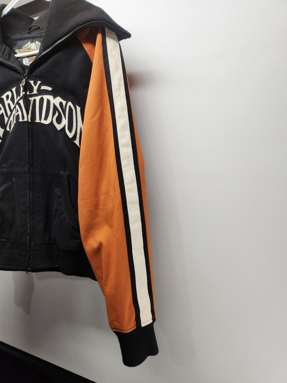 Harley-Davidson Womans Black & Orange Zip  Jacket Size Xl - Picture 4 of 7